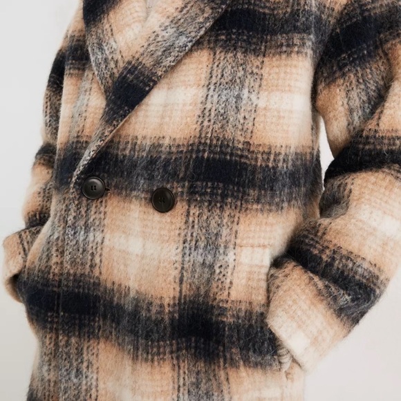 Madewell Courton Cocoon Coat in Plaid - Picture 5 of 11